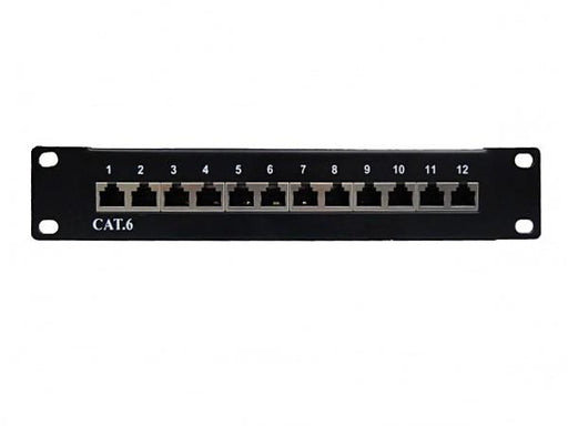 Cat6 12 Port UTP 10” Patch Panel - Rack Sellers