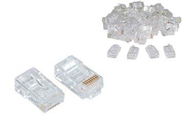 RJ45 UTP Connector / Plug - Bag of 100 (CAT5E) - Rack Sellers