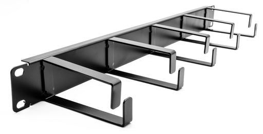 1U 19 CABLE MAGEMENT PANEL W/ 5  RINGS (10CM)