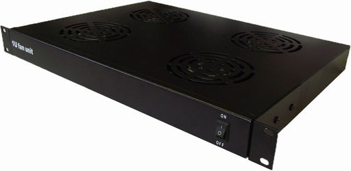 1U, 19 inch rackmount fan element with 4 fans for IT Network Server Data Cabinet Enclosure Racks