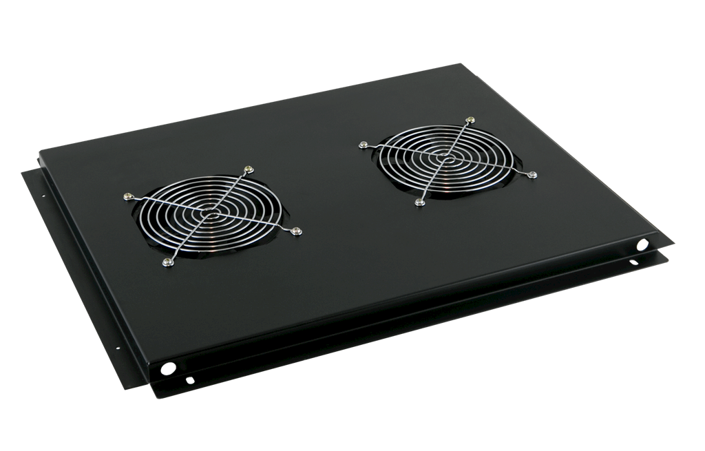 Roof mount cooling unit with 2 fans for 600mm deep rack cabinets - Rack Sellers