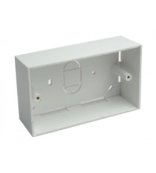 Double Gang Back Box (Surface Mount) 32mm - Rack Sellers