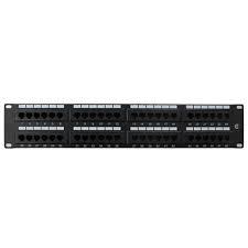 Generic Cat5e Network RJ45 Patch Panel 48 Port 2U 19" (Dual Use) - Rack Sellers