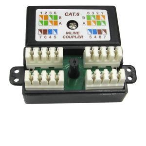 Punchdown / Krone CAT6 Coupler - Black - Rack Sellers